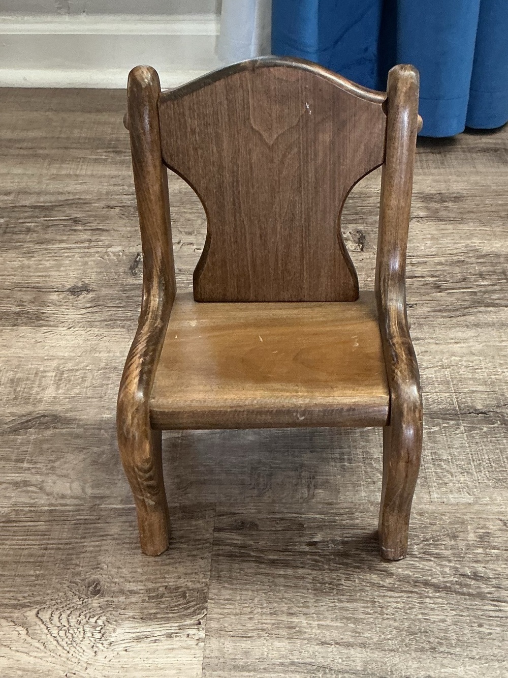 Wooden Doll Chair - Brown Kids Toy Chair